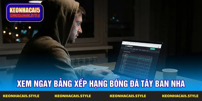 xem ngay bang xep hang bong da tay ban nha